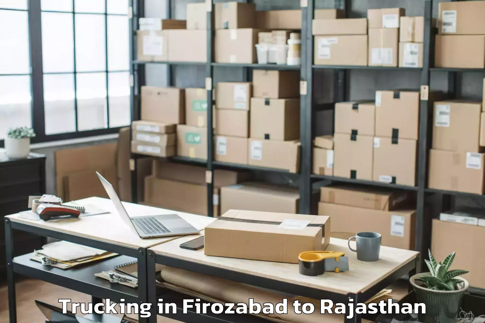 Affordable Firozabad to Maulana Azad University Jodhpu Trucking